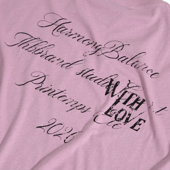 THBB BOXY  WHITH LOVE  - COLD PINK