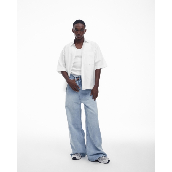 THBB WIDE-LEG DENIM - LIGHT BLUE