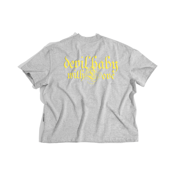 THBB BOXY DEVILBABY TORN POCKET - PREMIUM GREY