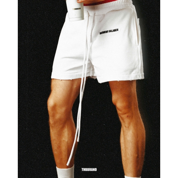 THBB SWEATSHORT FW25 - WHITE