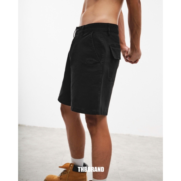 THBB BASIC KHAKI SHORTS - BLACK
