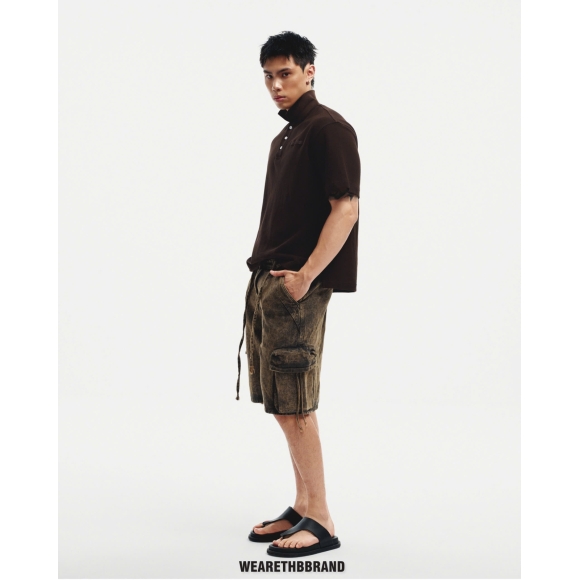 THBB POLO BASIC - DARK CHOCOLATE