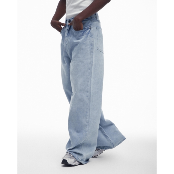 THBB WIDE-LEG DENIM - LIGHT BLUE
