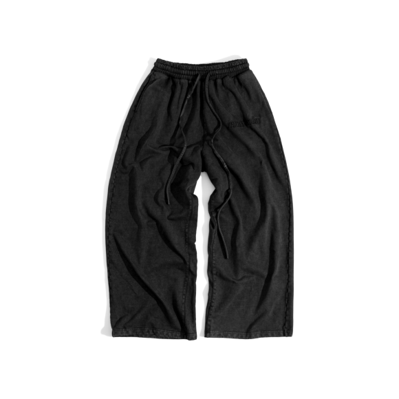 THBB WASHED SWEATPANTS - BLACK