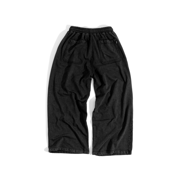 THBB WASHED SWEATPANTS - BLACK