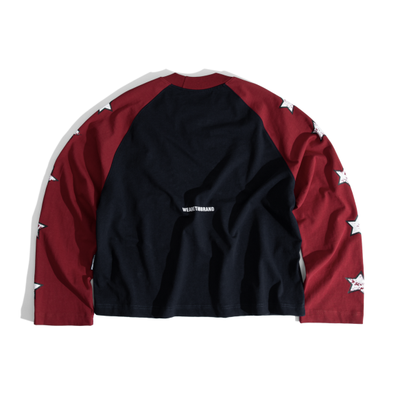 THBB FARM LONG SLEEVES - NAVY BLUE + WINE