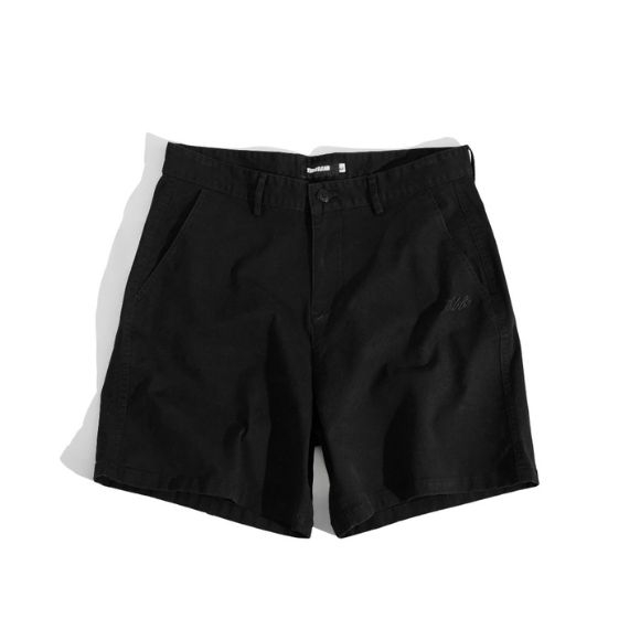 THBB BASIC KHAKI SHORTS - BLACK