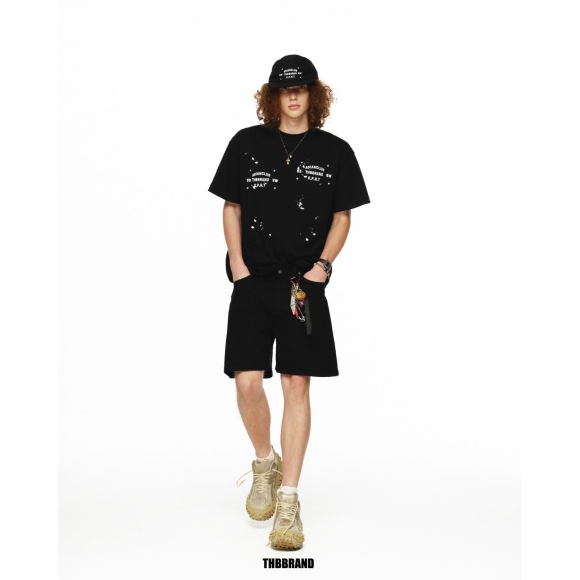 THBB LAY-OUT TSHIRT - BLACK