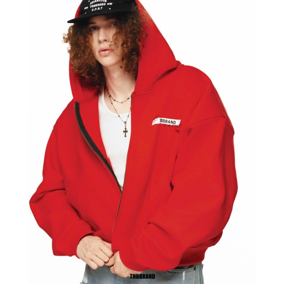 THBB HOODIE ZIPPER 25’ BASIC - RED