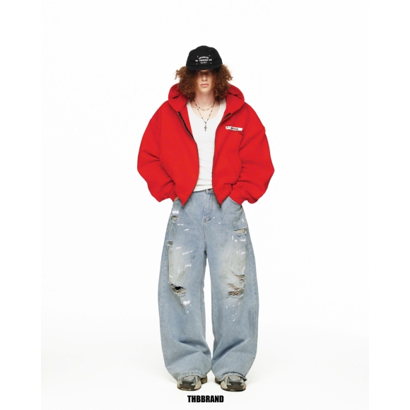 THBB HOODIE ZIPPER 25’ BASIC - RED