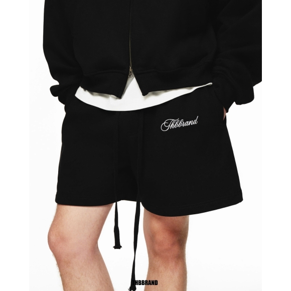 THBB TINY LOGO SHORTS - BLACK
