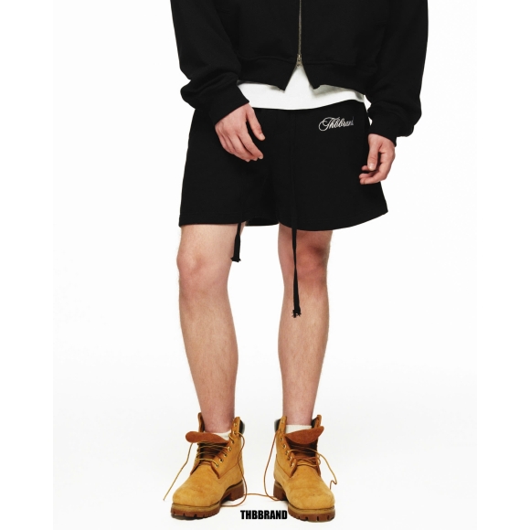 THBB TINY LOGO SHORTS - BLACK