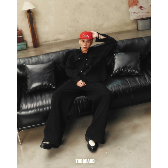 THBB DENIM MENY POCKET - BLACK