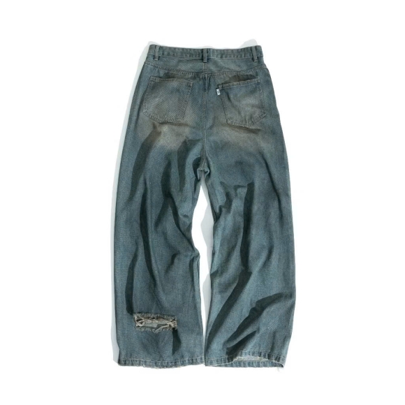 THBB WASHED FITTER DENIM