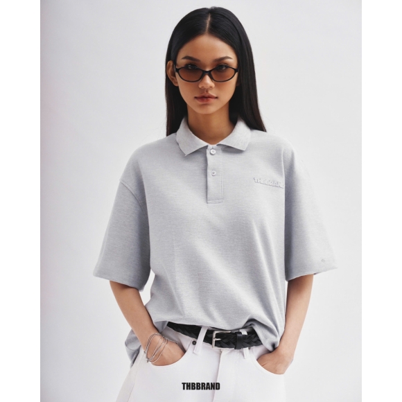 THBB ‘25 BASIC POLO - PREMIUM GREY