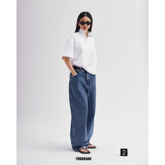 THBB ‘25 BASIC POLO - WHITE