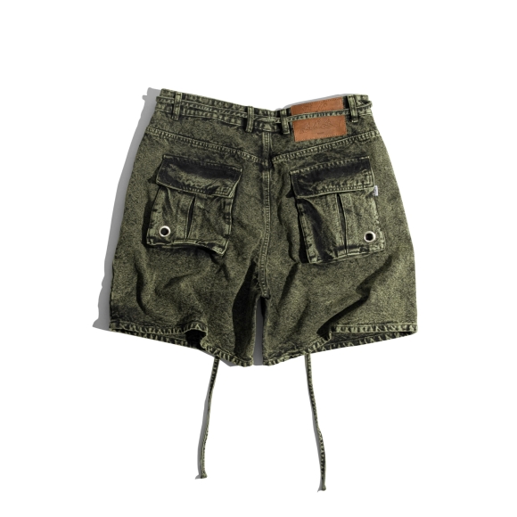THBB '25 GREEN WASHED SHORTS 
