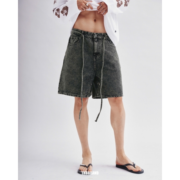 THBB '25 GREEN WASHED SHORTS 