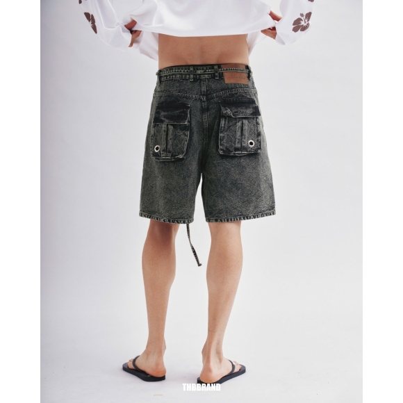 THBB '25 GREEN WASHED SHORTS 