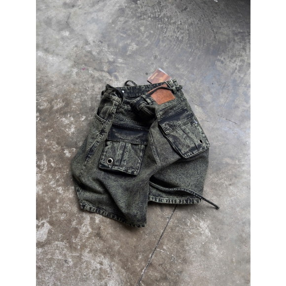 THBB '25 GREEN WASHED SHORTS 