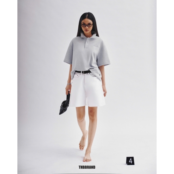 THBB ‘25 BASIC POLO - PREMIUM GREY