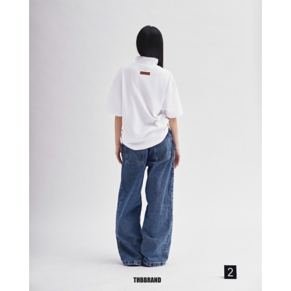 THBB ‘25 BASIC POLO - WHITE