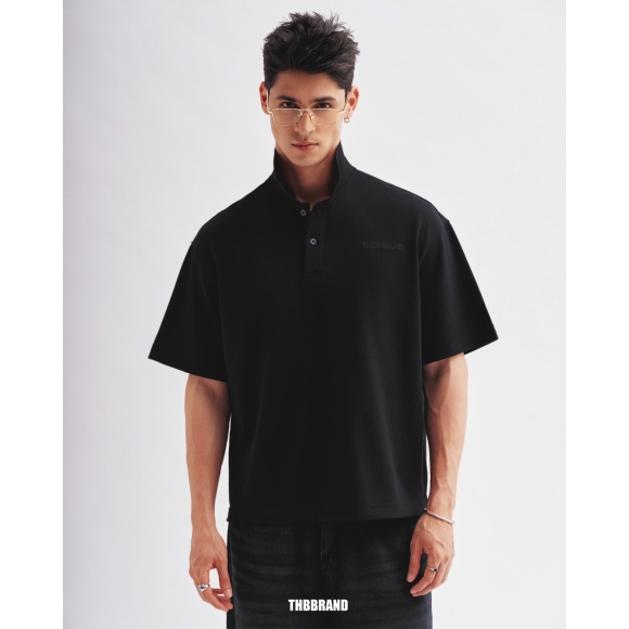 THBB ‘25 BASIC POLO - BLACK