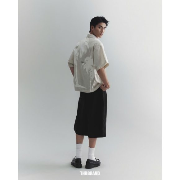 THBB COCOCHILL LINEN SHIRTS - BEIGE