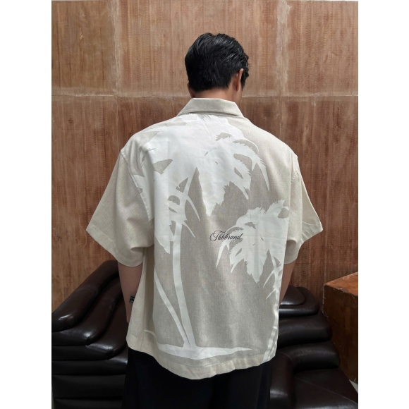 THBB COCOCHILL LINEN SHIRTS - BEIGE