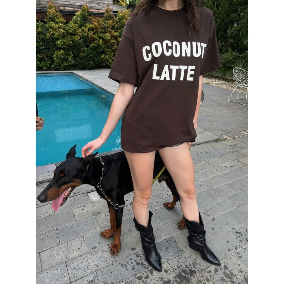 THBB COCO LATTE TSHIRT -DARK CHOCOLATE