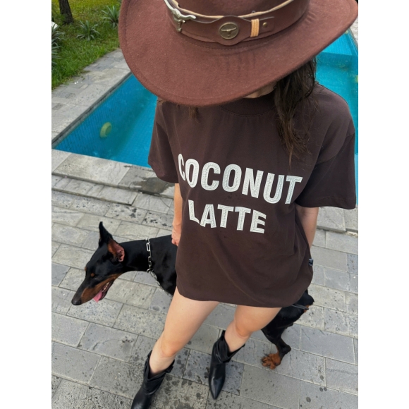 THBB COCO LATTE TSHIRT -DARK CHOCOLATE