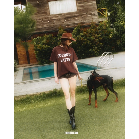 THBB COCO LATTE TSHIRT -DARK CHOCOLATE