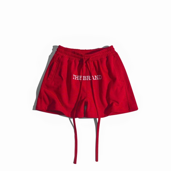 THBB PLUM SWEATSHORTS - RED
