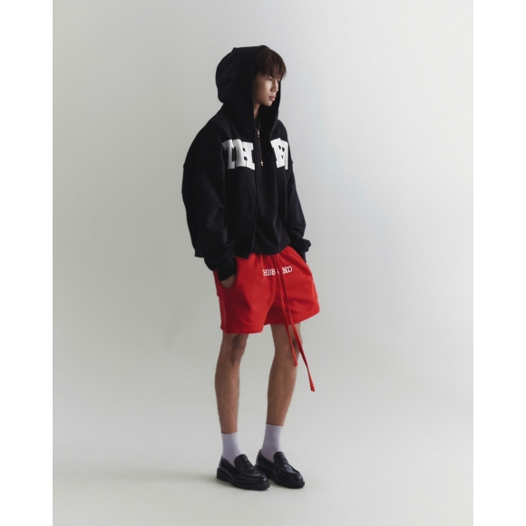 THBB PLUM SWEATSHORTS - RED