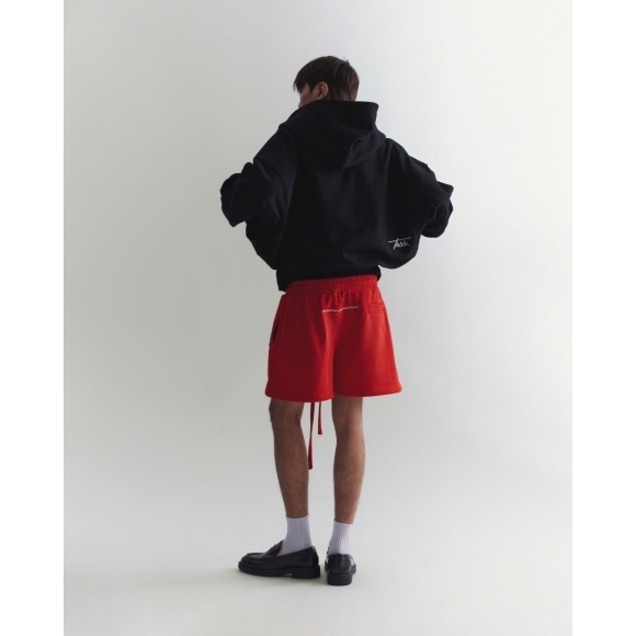 THBB PLUM SWEATSHORTS - RED