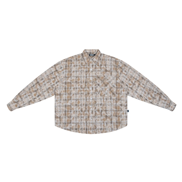 THBB OXIDIZED SHIRT - LATTE