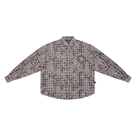 THBB OXIDIZED SHIRT - CHOCOLATE
