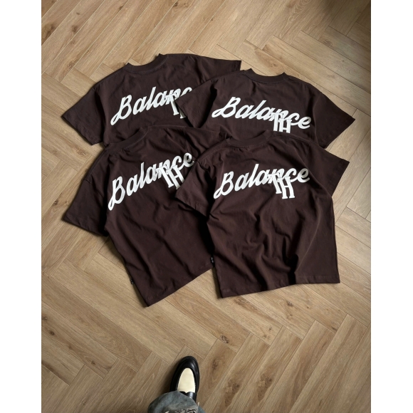 TH-BALANCE  TSHIRT  - DARK CHOCOLATE