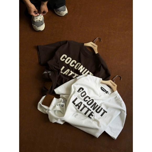 THBB COCO LATTE TSHIRT -DARK CHOCOLATE