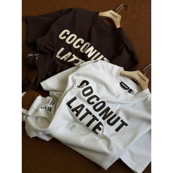 THBB COCO LATTE TSHIRT -DARK CHOCOLATE