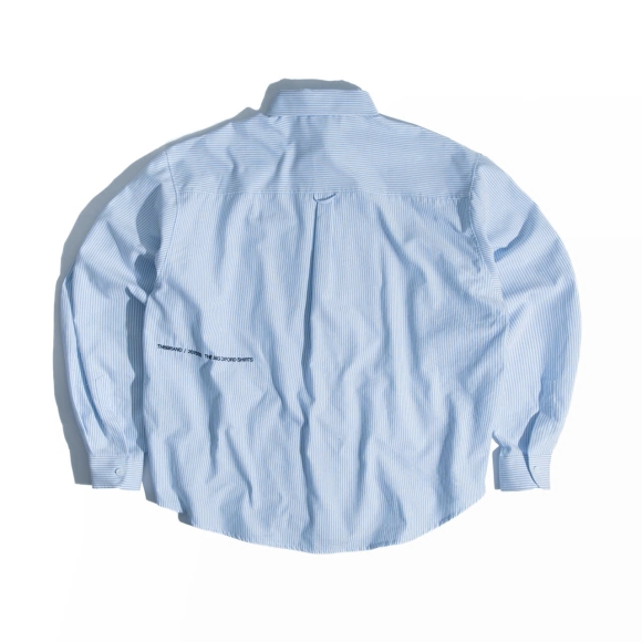 THBB BIG OXFORD SHIRT - STRIPED BLUE