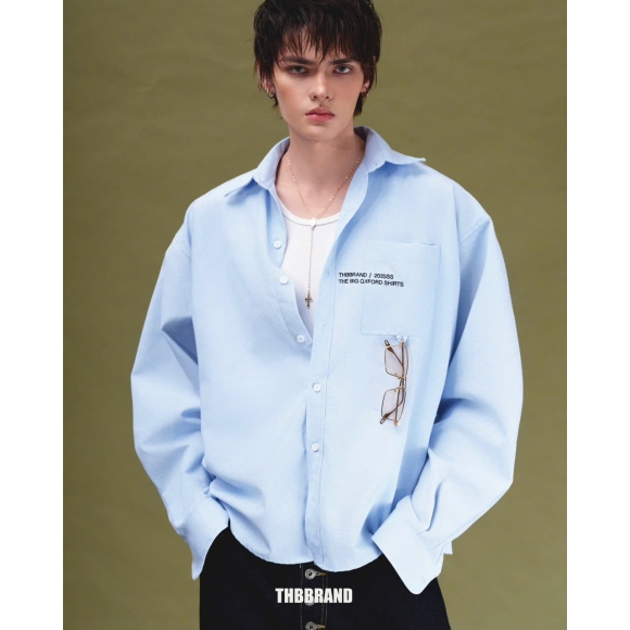 THBB BIG OXFORD SHIRT - BLUE
