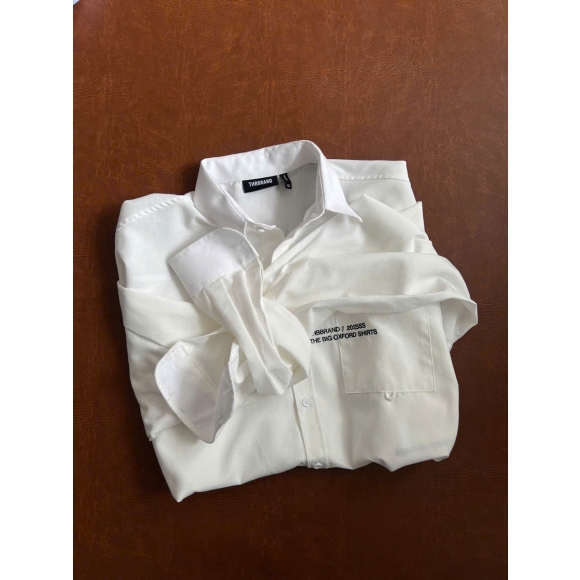 THBB BIG OXFORD SHIRT - WHITE