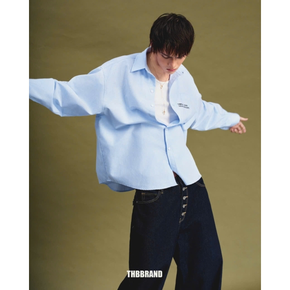 THBB BIG OXFORD SHIRT - BLUE