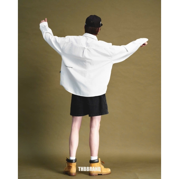 THBB BIG OXFORD SHIRT - WHITE