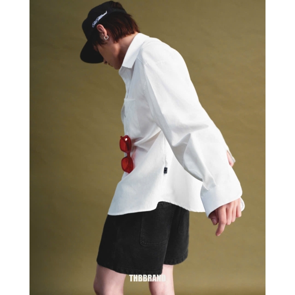 THBB BIG OXFORD SHIRT - WHITE