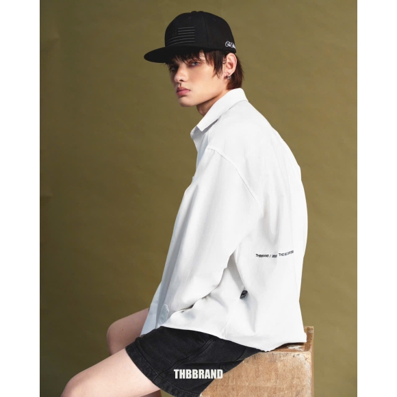 THBB BIG OXFORD SHIRT - WHITE