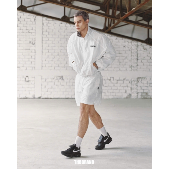 THBB NYLON JACKET - WHITE