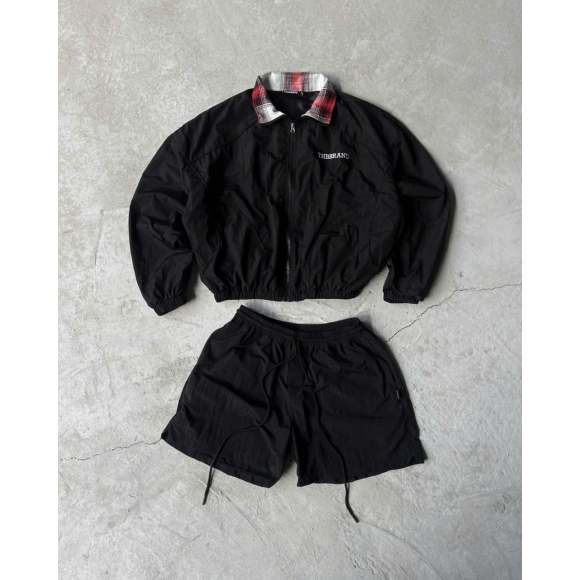 THBB NYLON JACKET - BLACK