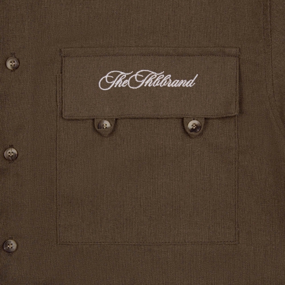THBB CLASSIC LINEN SHIRTS - BROWN